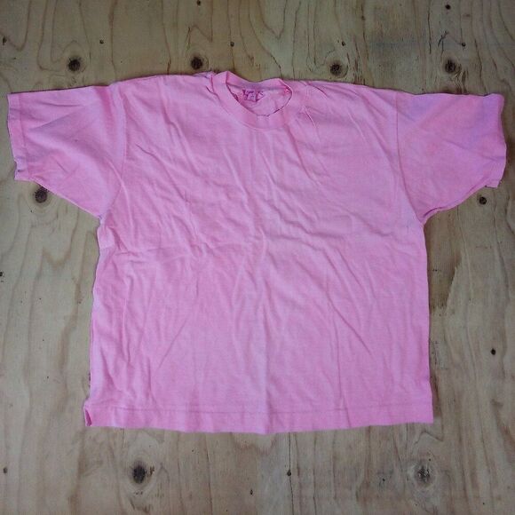 Vintage Hanes Blank T-Shirt Pink - Picture 1 of 3